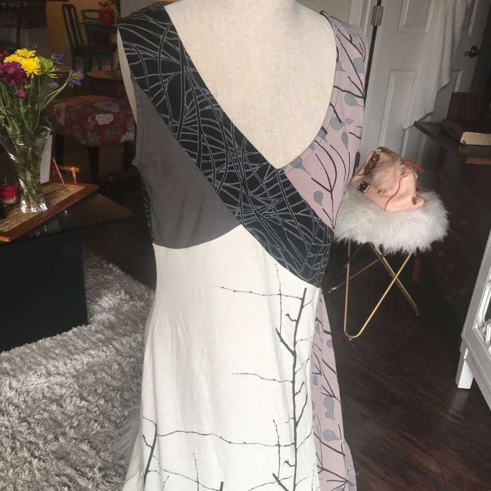 Leopards and Roses fall style cotton dress